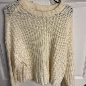 American eagle white sweater